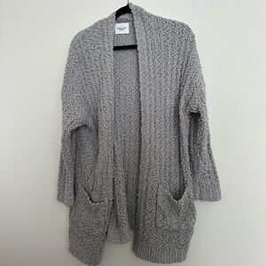 Carley Jean Los Angeles gray cozy cardigan